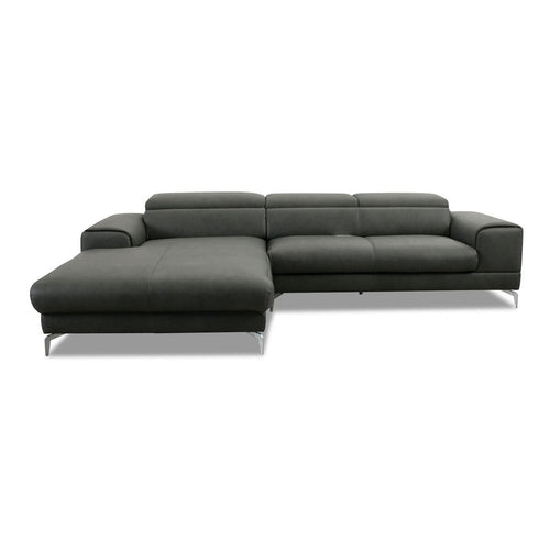 Bild 1 in Galerieansicht laden. Piedroo 21106 in Leder Z69 anthrazit vorstehend links - Ecksofa Leder