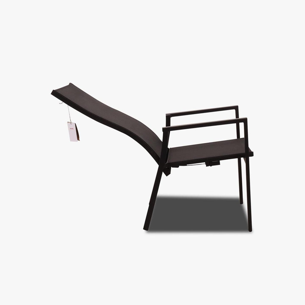 Positionsstuhl AVANTI Aluminium schwarz - Gartenstuhl