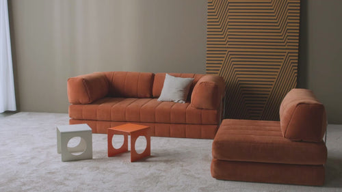 innovation CozyPad-Sofa-bed-With-Arms - in kupfer