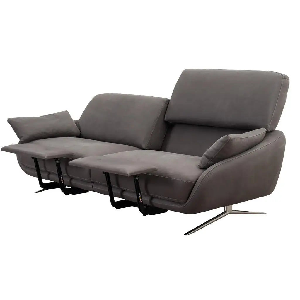Regal_E 3-Sitzer Sofa in Leder Nouveau slate grey - Sitzdesign