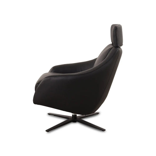 Bild 1 in Galerieansicht laden. Relaxsessel Henry in Leder Prestige schwarz - Relaxsessel Leder