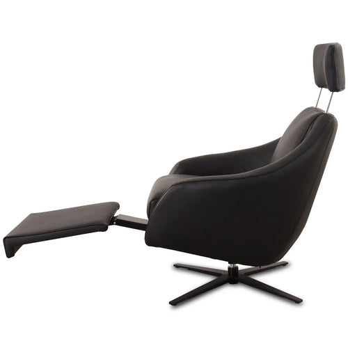 Bild 1 in Galerieansicht laden. Relaxsessel Henry in Leder Prestige schwarz - Relaxsessel Leder