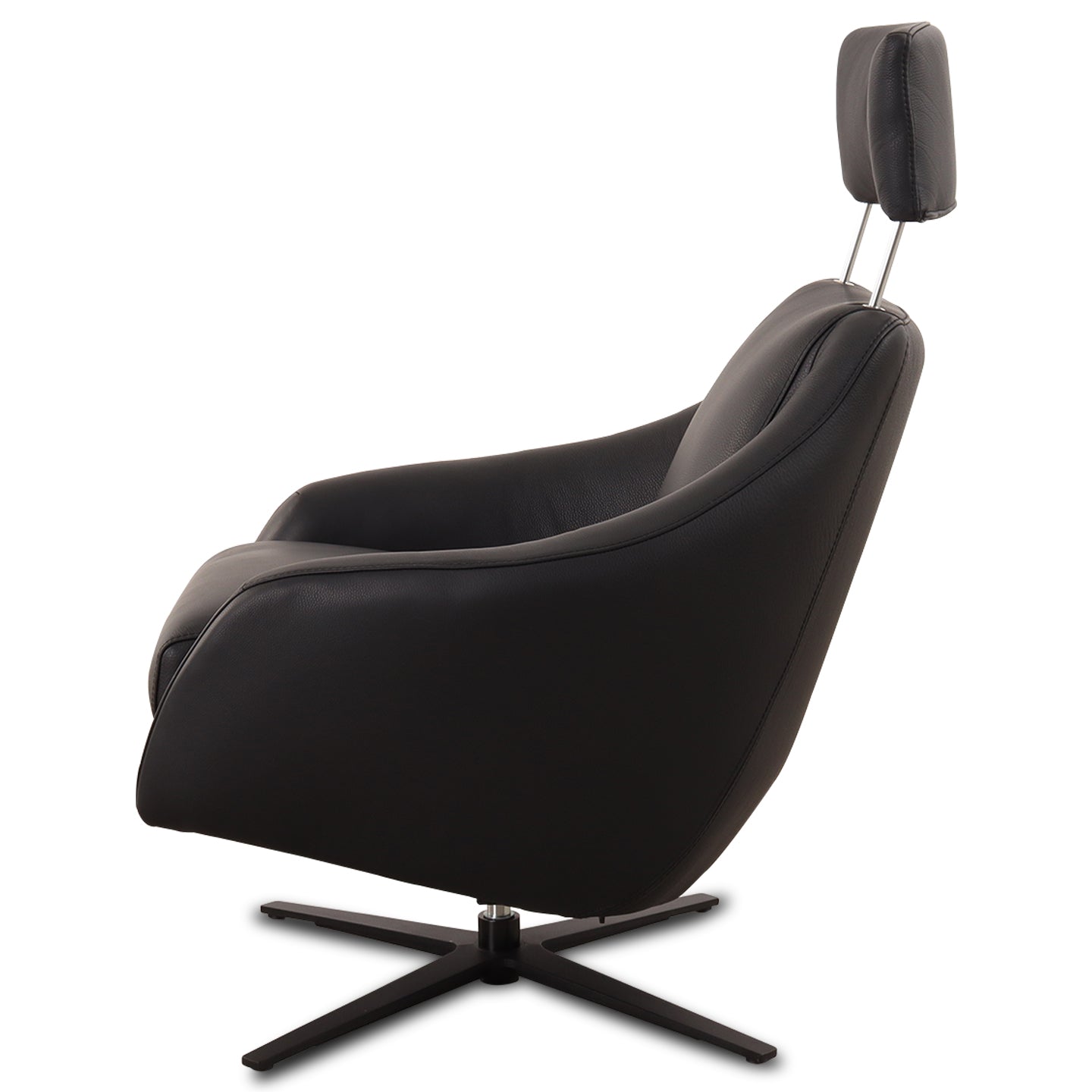 Relaxsessel Henry in Leder Prestige schwarz - Relaxsessel Leder