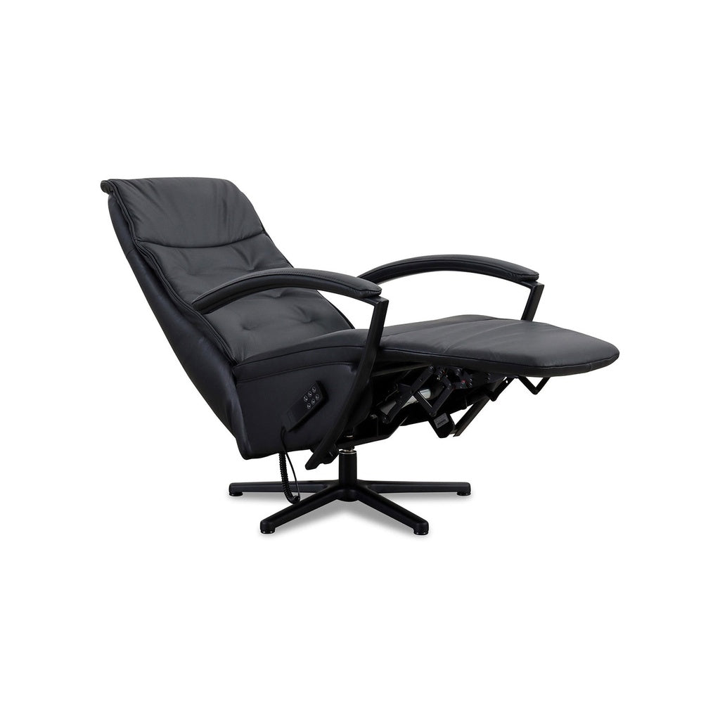 Relaxsessel HU-ES19141 in Leder Vivre schwarz - Relaxsessel Leder