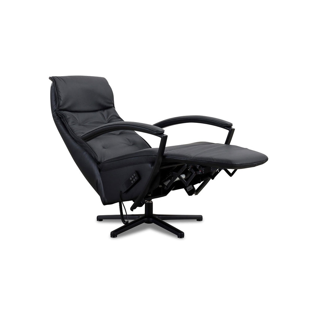 Relaxsessel HU-ES19141 in Leder Vivre schwarz - Relaxsessel Leder