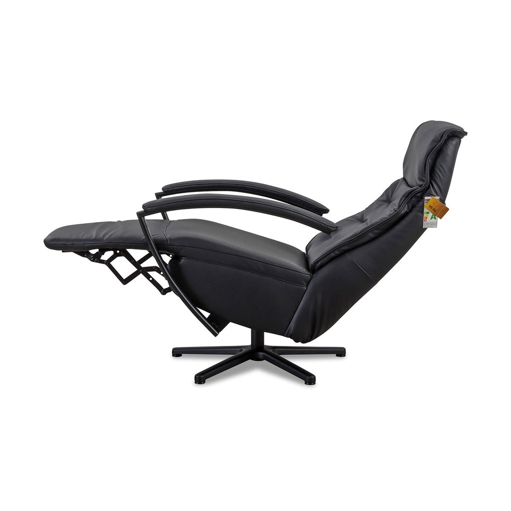 Relaxsessel HU-ES19141 in Leder Vivre schwarz - Relaxsessel Leder