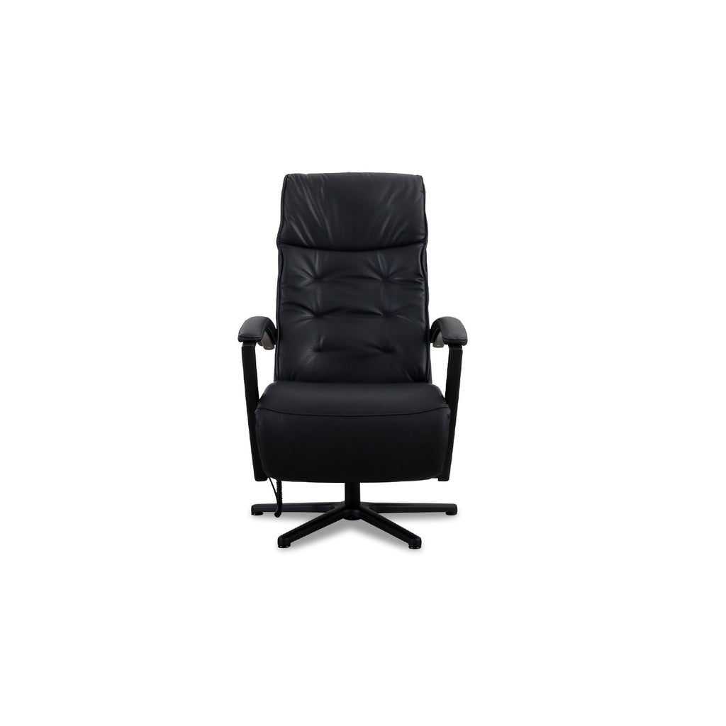 Relaxsessel HU-ES19141 in Leder Vivre schwarz - Relaxsessel Leder
