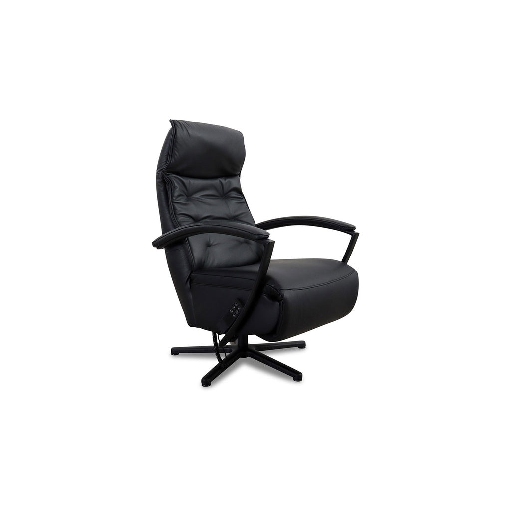 Relaxsessel HU-ES19141 in Leder Vivre schwarz - Relaxsessel Leder