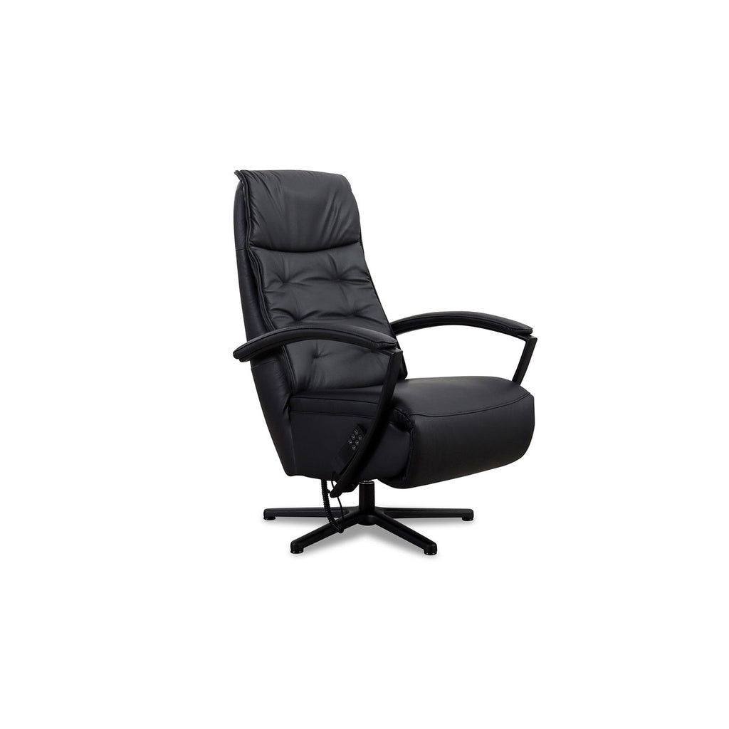 Relaxsessel HU-ES19141 in Leder Vivre schwarz - Relaxsessel Leder
