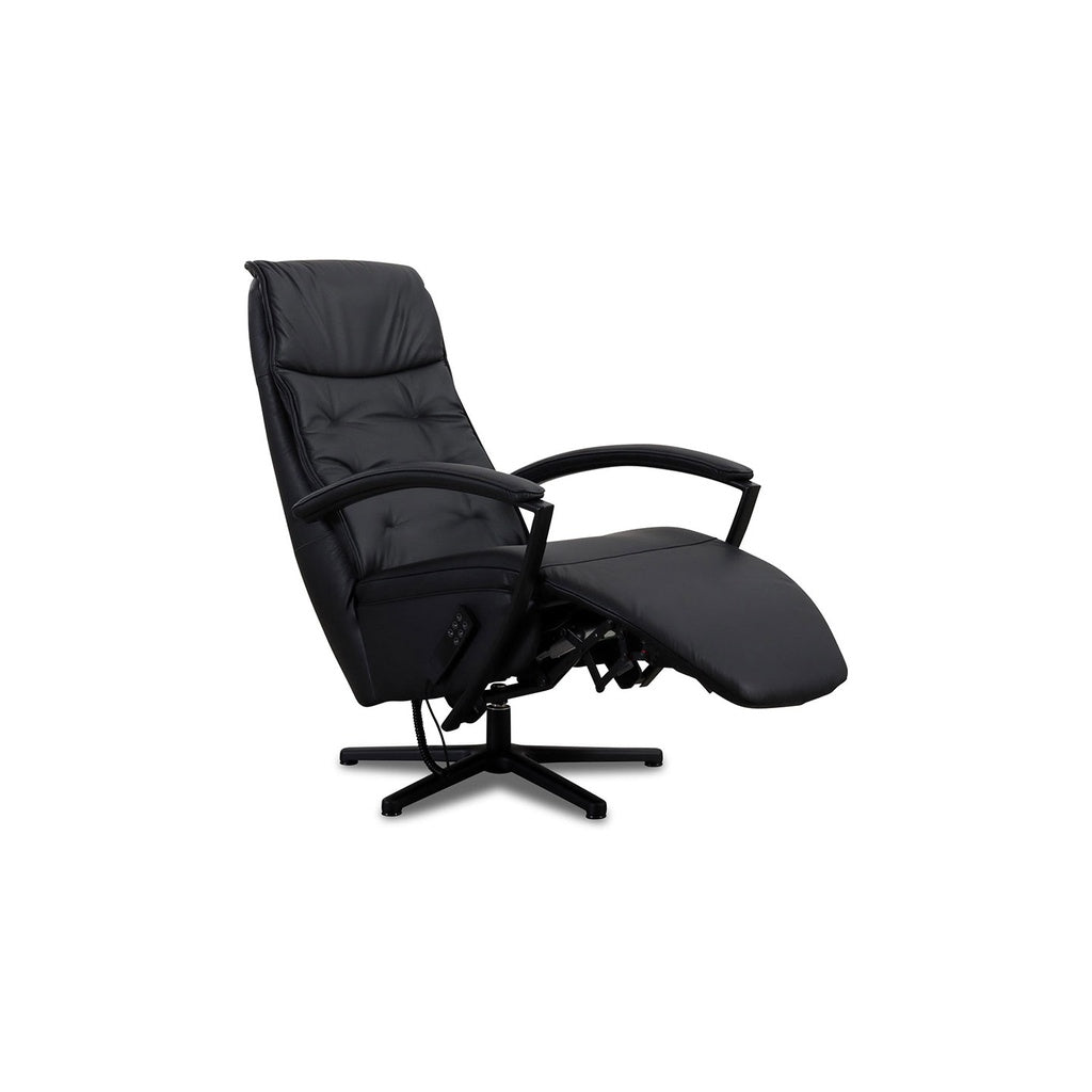Relaxsessel HU-ES19141 in Leder Vivre schwarz - Relaxsessel Leder
