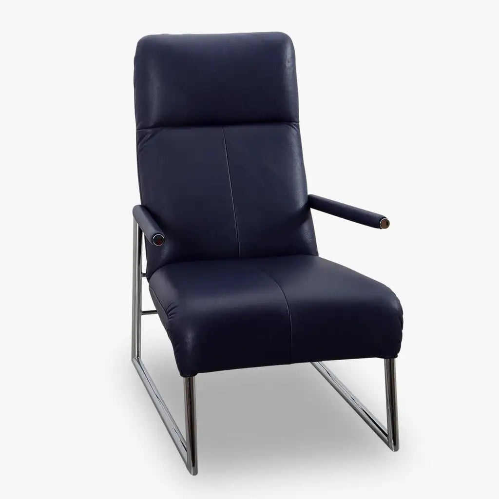 Relaxsessel in Leder Z73 purple - Sessel Leder