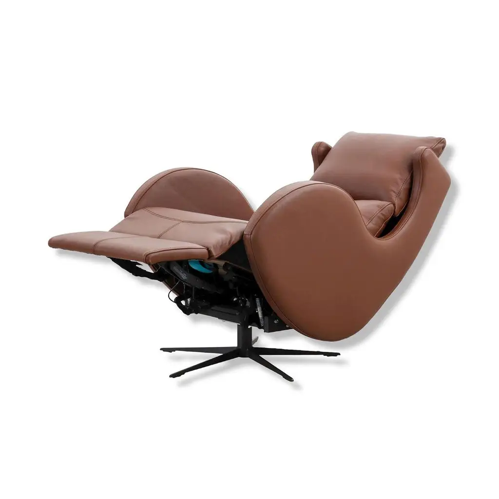 Relaxsessel Lenny Relax in Leder Dalmata braun - Relaxsessel Leder