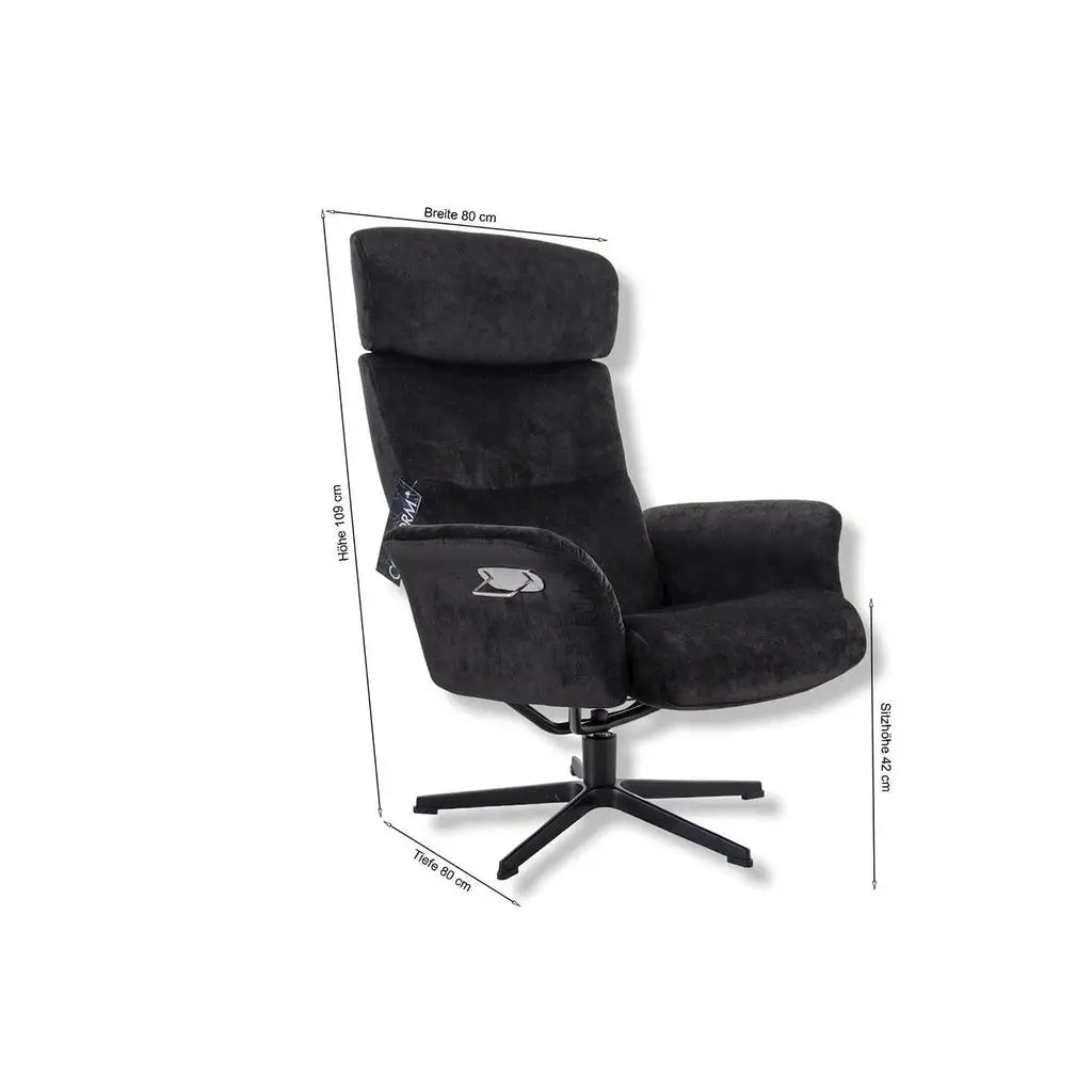 Relaxsessel Master Classic in Stoff Eros night - Sessel Stoff