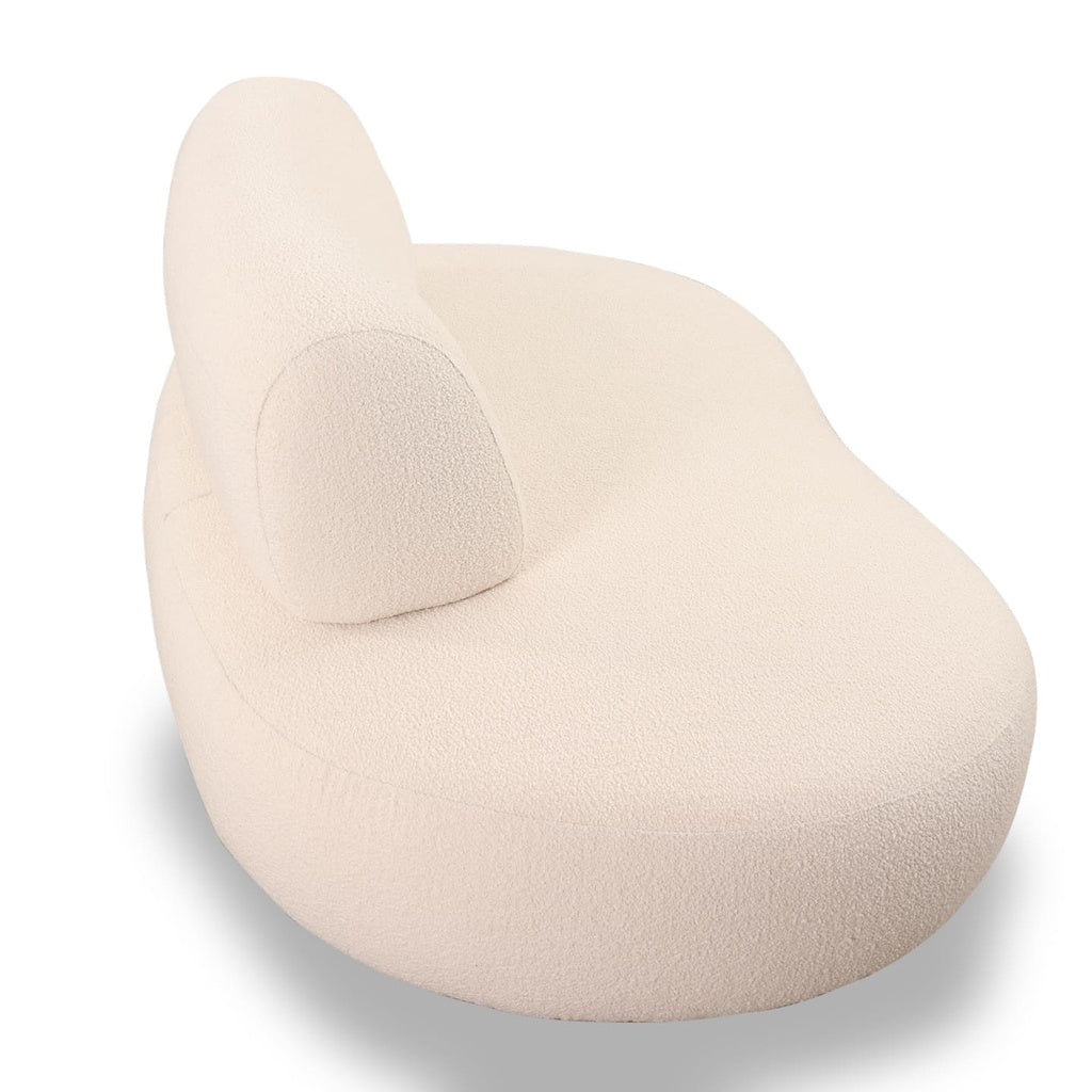 Sofa Bon Bon in Stoff Hoppi wollweiß - Sitzdesign