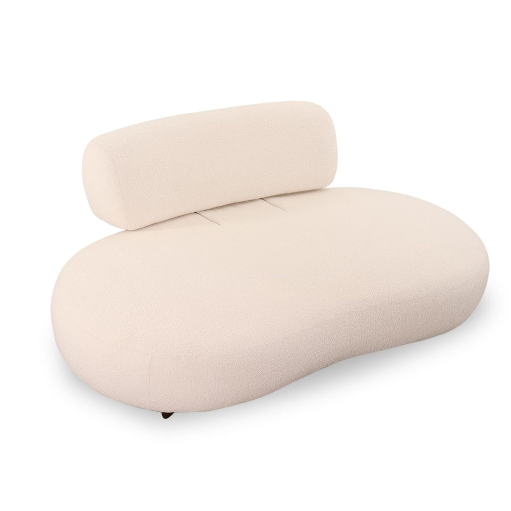 Sofa Bon Bon in Stoff Hoppi wollweiß - Sitzdesign