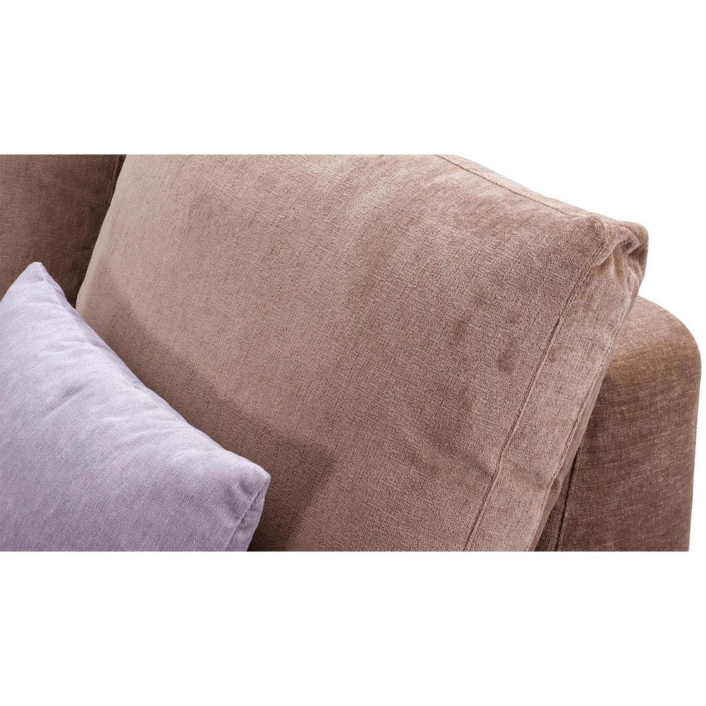 Sofa Loft in Stoff Kombi 51 Farbe braun - Ecksofa Stoff