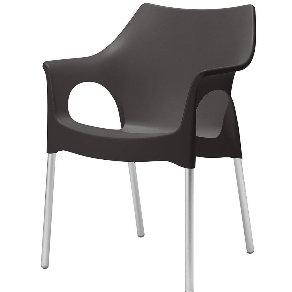 Stuhl Ola 4er Set - anthracite - Stuhl Kunststoff