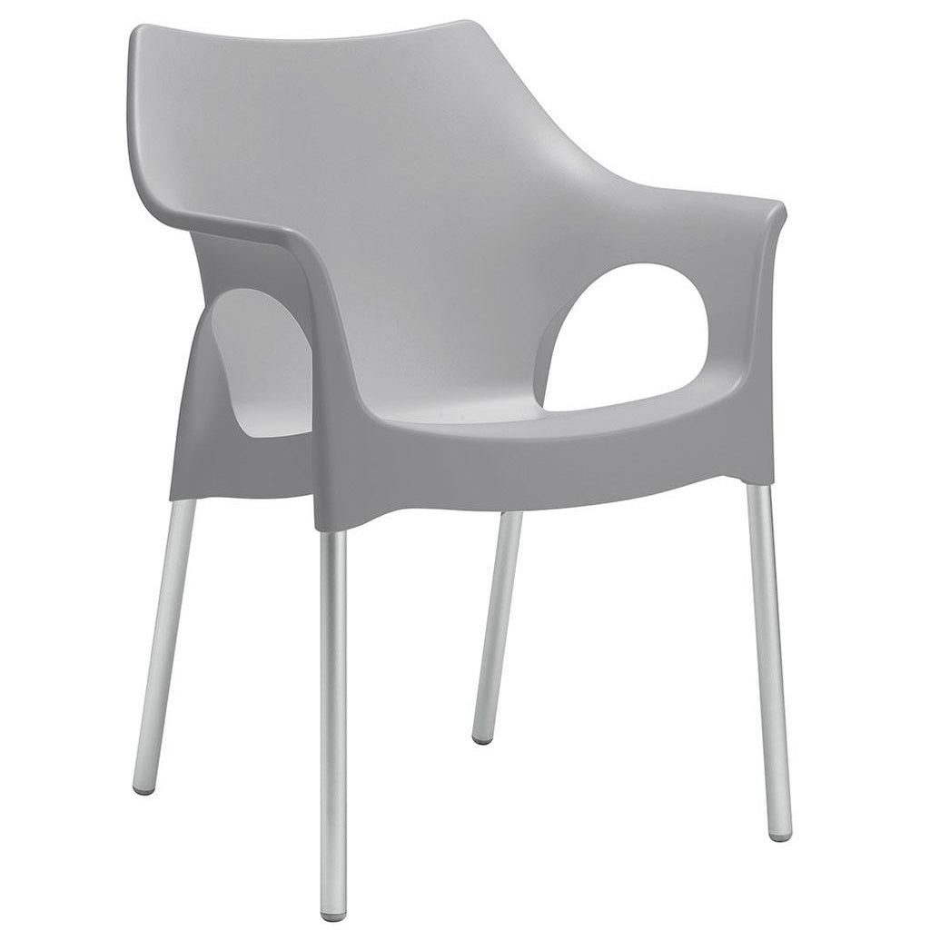 Stuhl Ola 4er Set - light grey - Stuhl Kunststoff