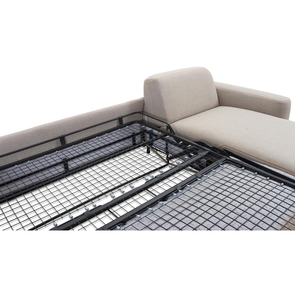 Schlafsofa Fox in Stoff Kavir beige - Schlafsofa Stoff