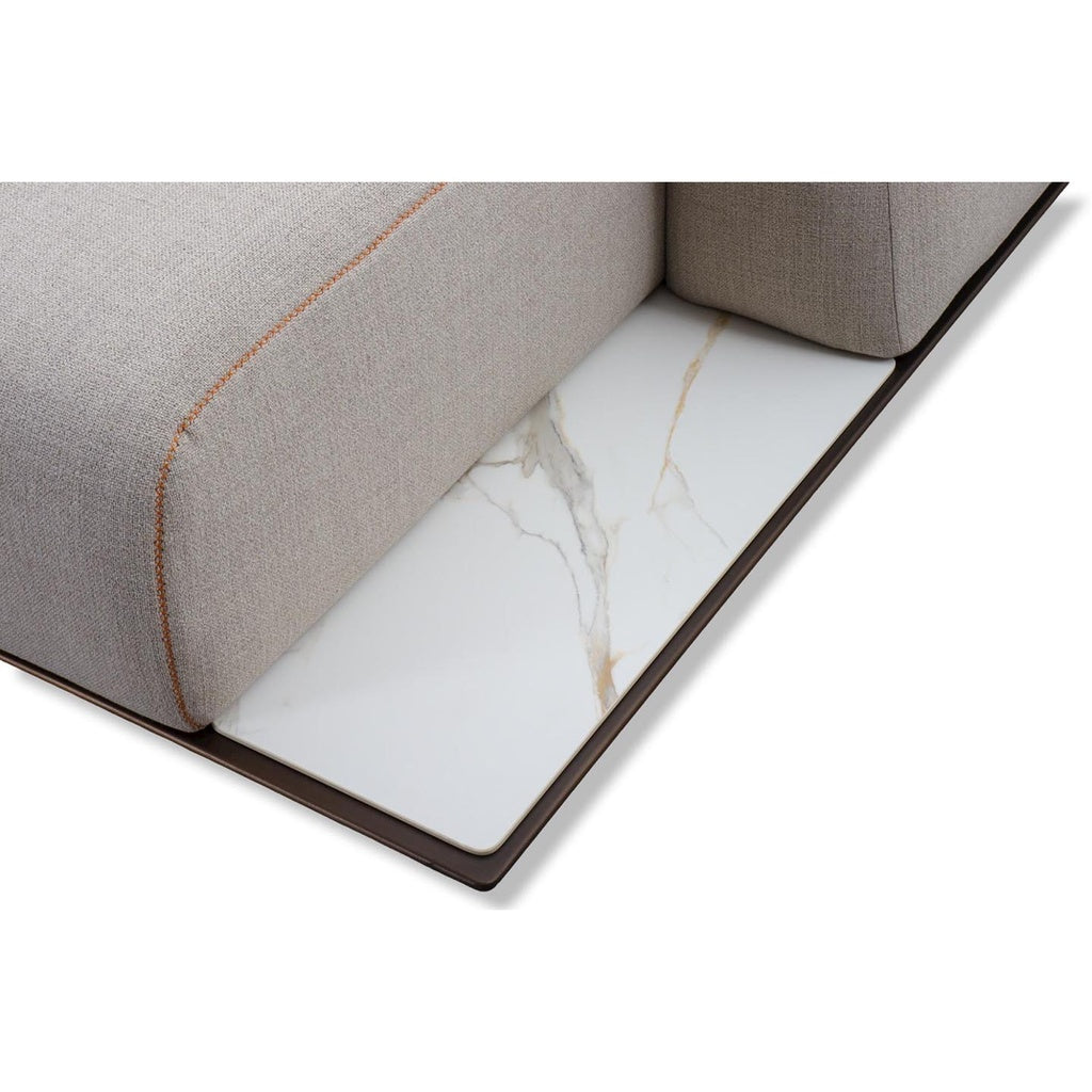 Schlafsofa Fox in Stoff Kavir beige - Schlafsofa Stoff