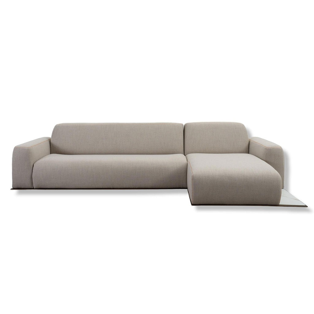 Schlafsofa Fox in Stoff Kavir beige - Schlafsofa Stoff