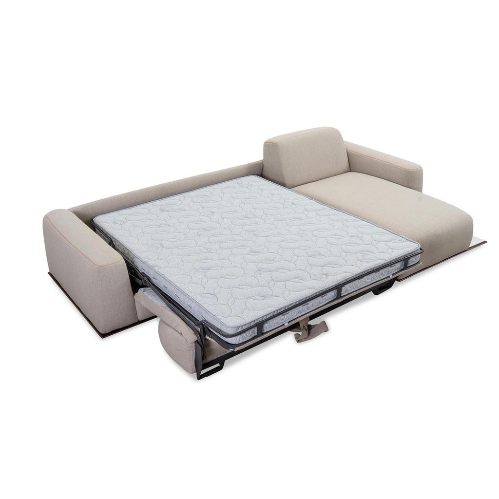 Schlafsofa Fox in Stoff Kavir beige - Schlafsofa Stoff