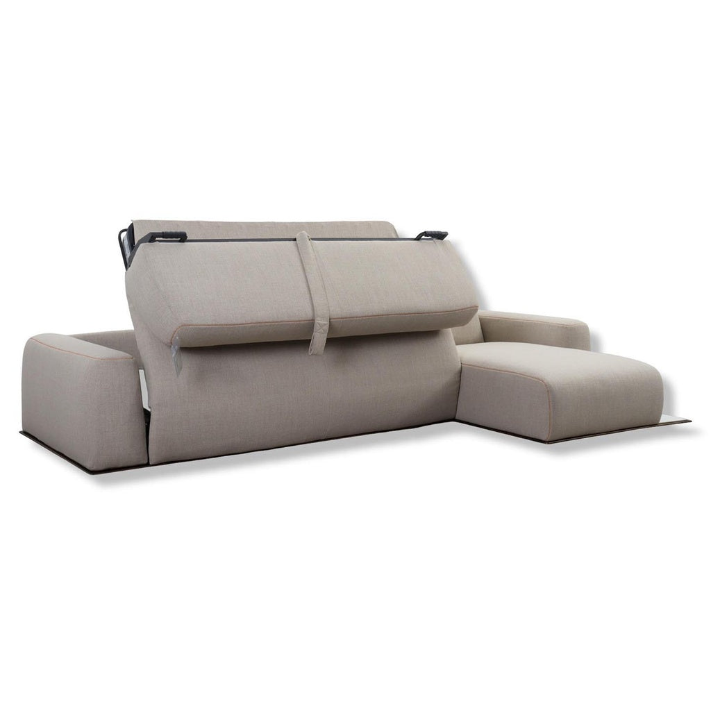 Schlafsofa Fox in Stoff Kavir beige - Schlafsofa Stoff