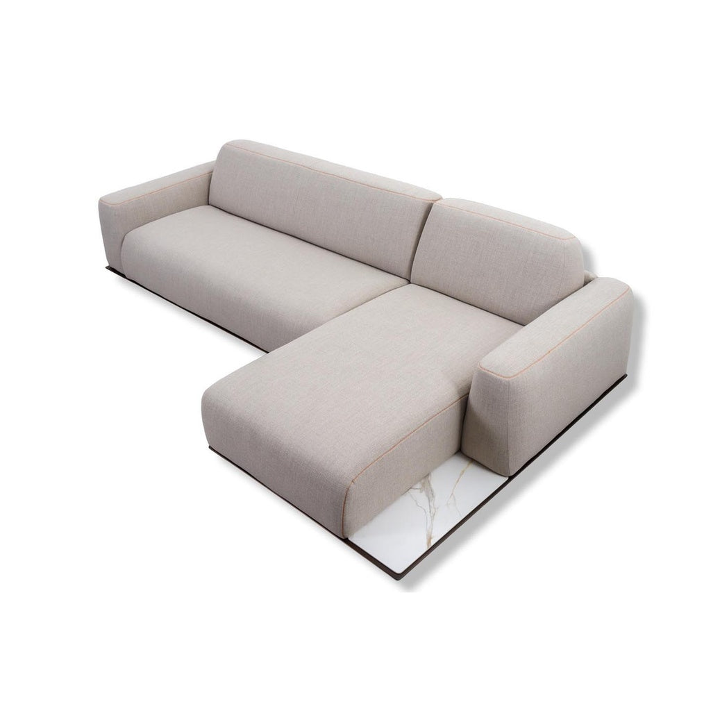 Schlafsofa Fox in Stoff Kavir beige - Schlafsofa Stoff