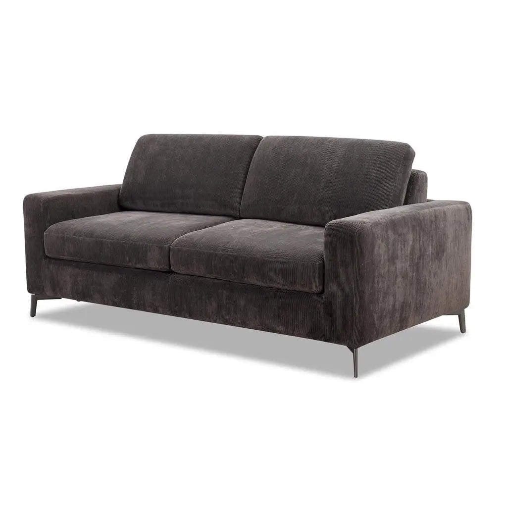 Schlafsofa Lisbona in Stoff Floki dunkelbraun - Schlafsofa Stoff