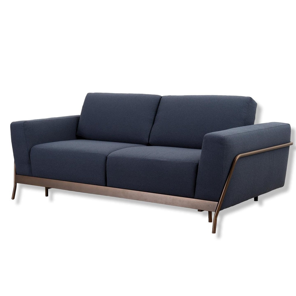 Schlafsofa MARTINROC in Stoff Venice blau - Schlafsofa Stoff