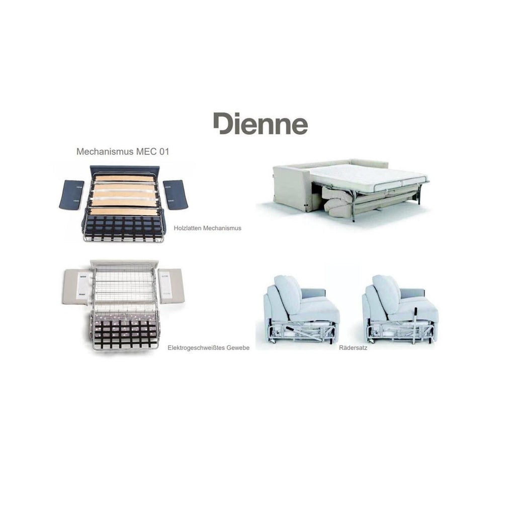 Schlafsofa MARTINROC in Stoff Venice blau - Schlafsofa Stoff