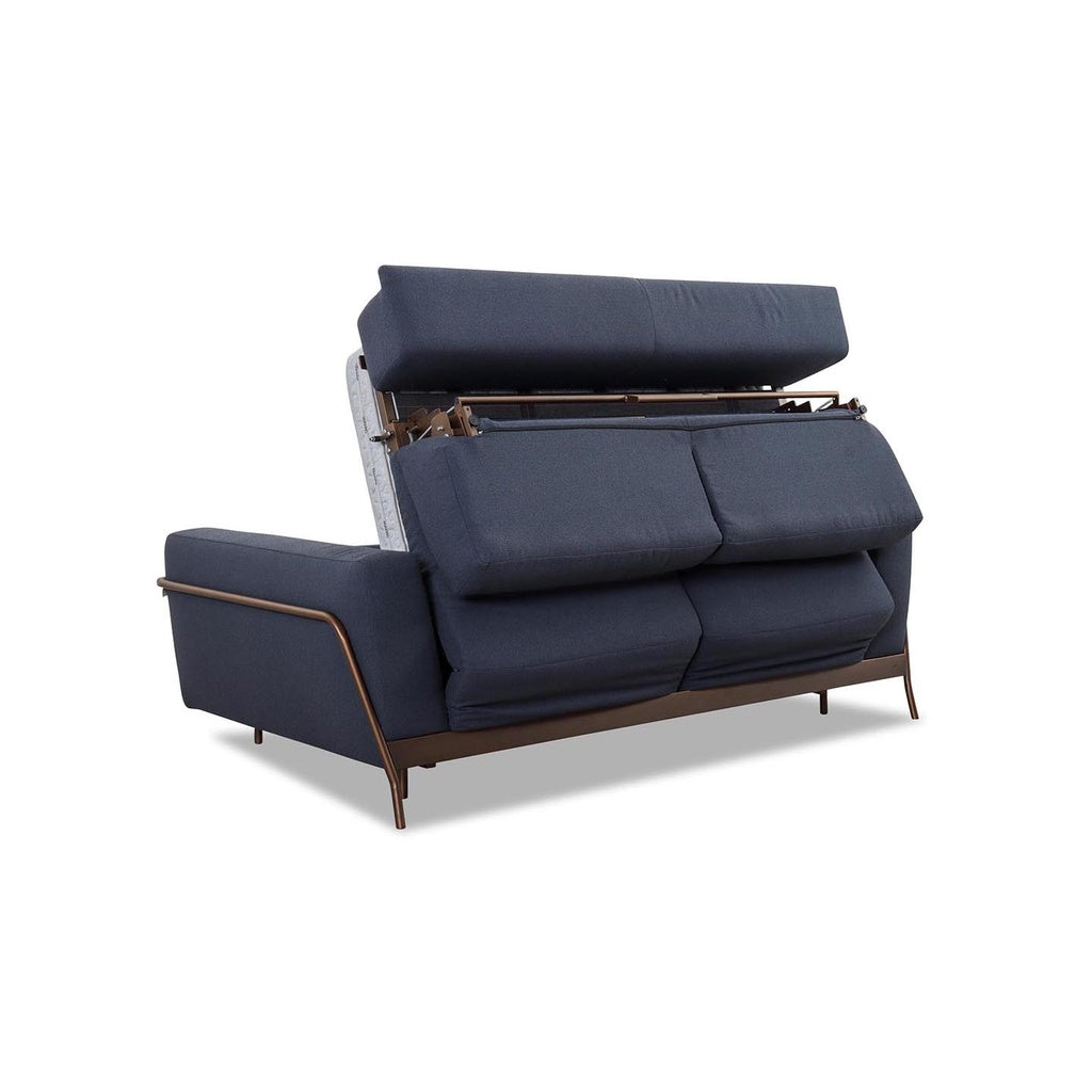 Schlafsofa MARTINROC in Stoff Venice blau - Schlafsofa Stoff