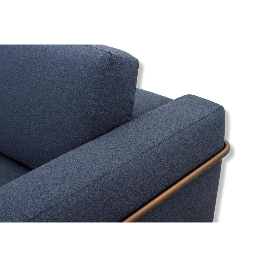 Schlafsofa MARTINROC in Stoff Venice blau - Schlafsofa Stoff