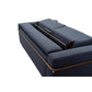 Schlafsofa MARTINROC in Stoff Venice blau - Schlafsofa Stoff