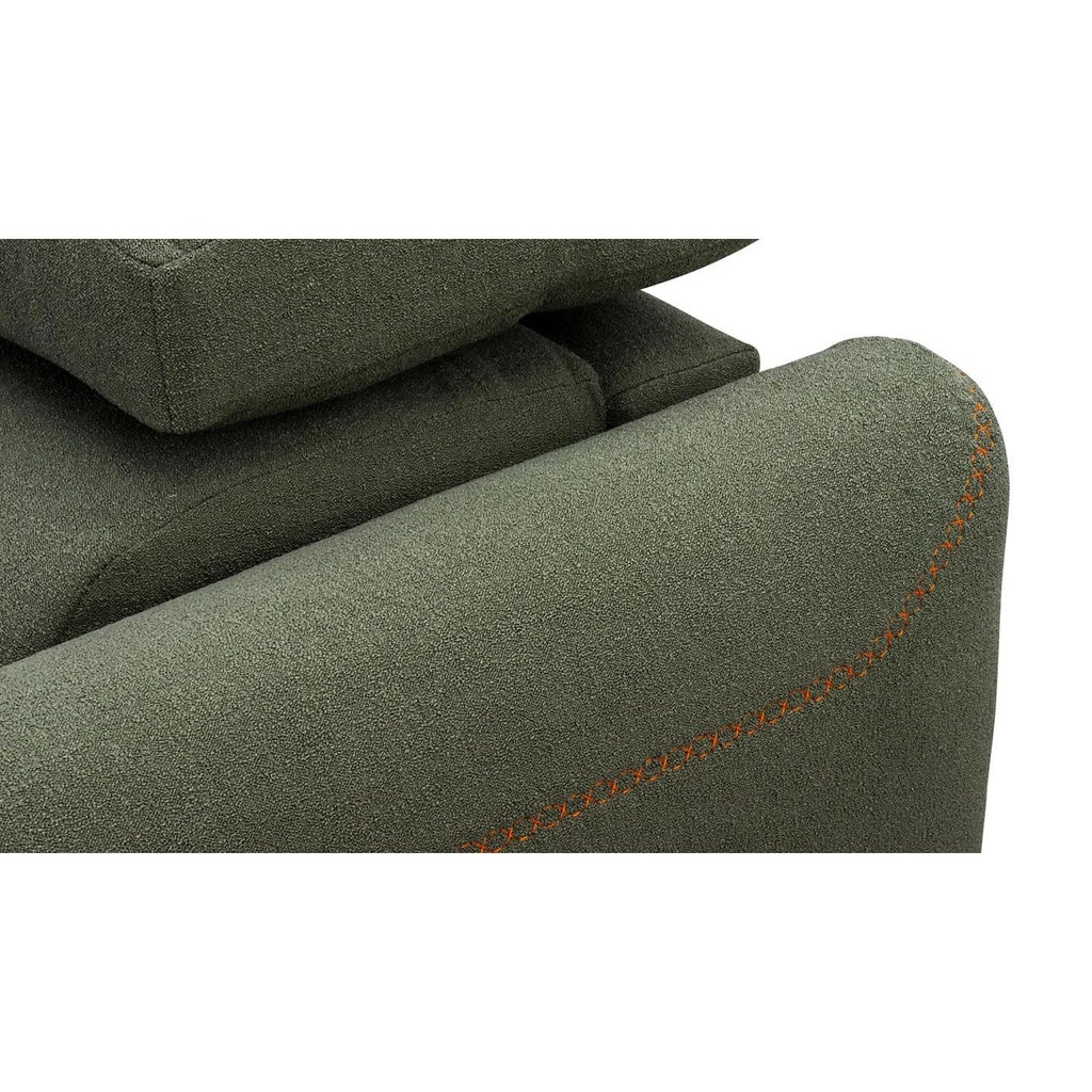 Schlafsofa Modular Pro in Stoff Fluf grün - Schlafsofa Stoff