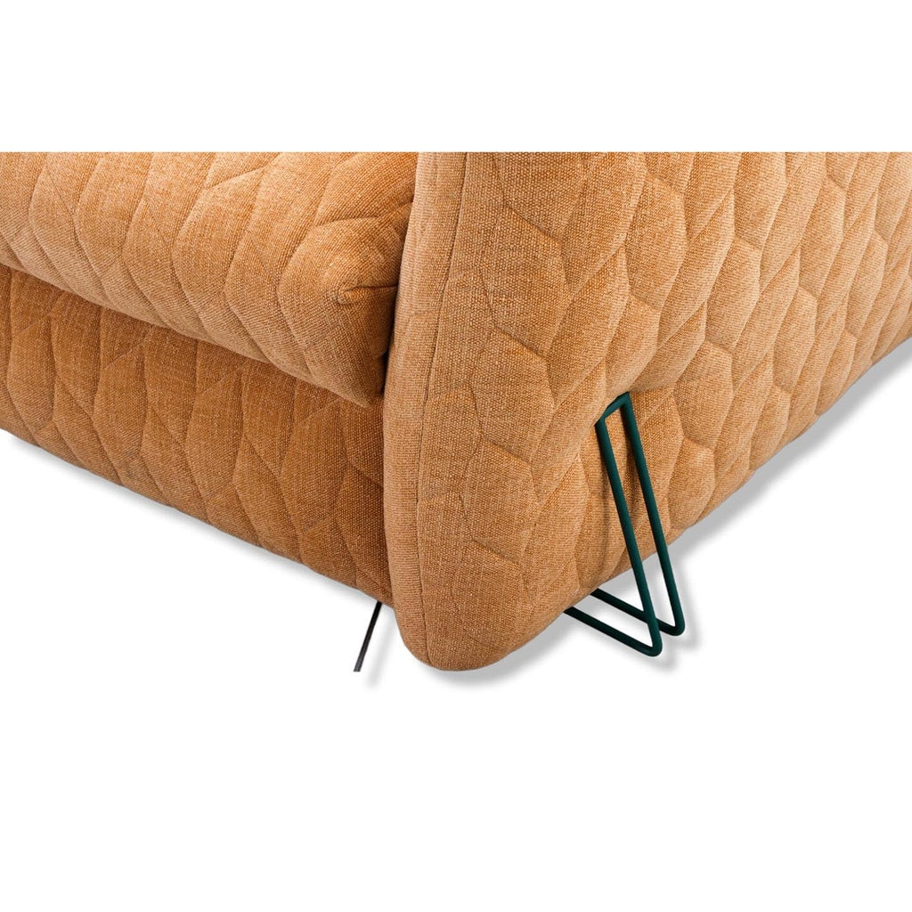 Schlafsofa Smooth in Stoff Nuvole orangebraun - Schlafsofa Stoff