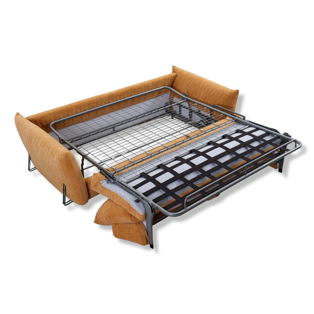 Schlafsofa Smooth in Stoff Nuvole orangebraun - Schlafsofa Stoff