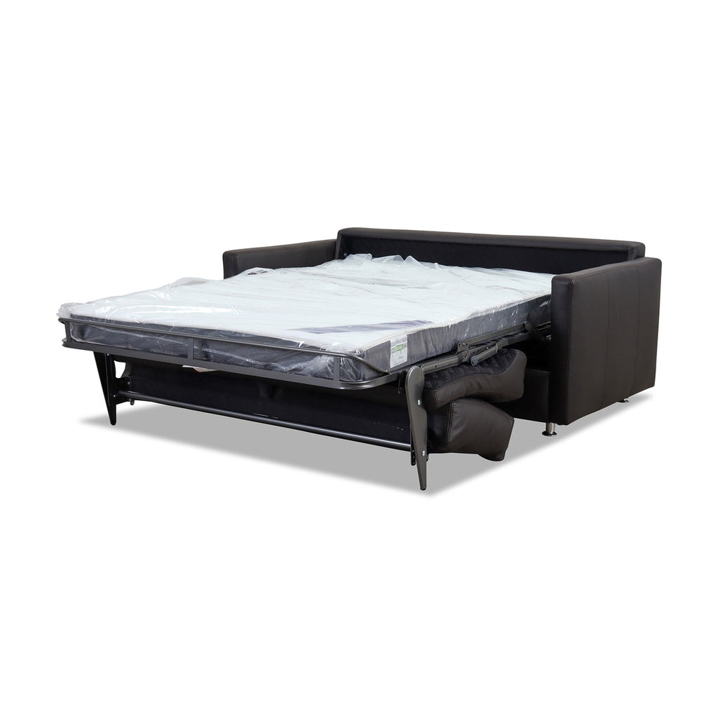 Schlafsofa SOGNARE LF140cm in Leder Semalin marron - Schlafsofa Leder