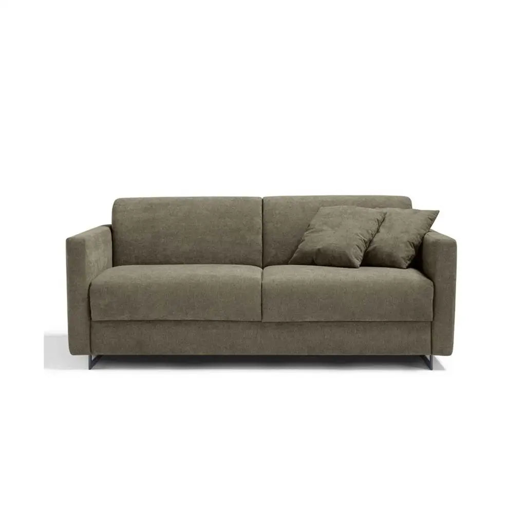 Schlafsofa Tokyo in Stoff Ornellaia braun - Schlafsofa Stoff