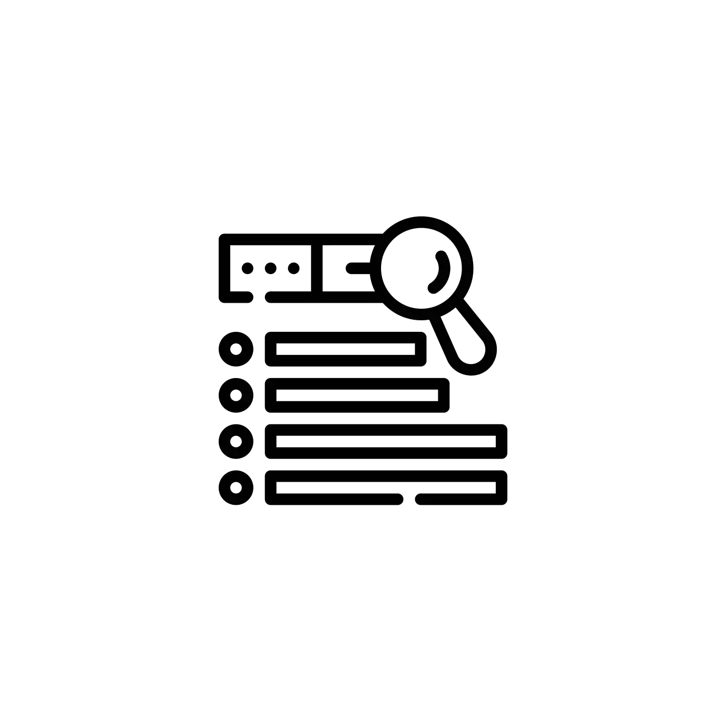 Schwarzes Kassettentape mit Lupe-Overlay