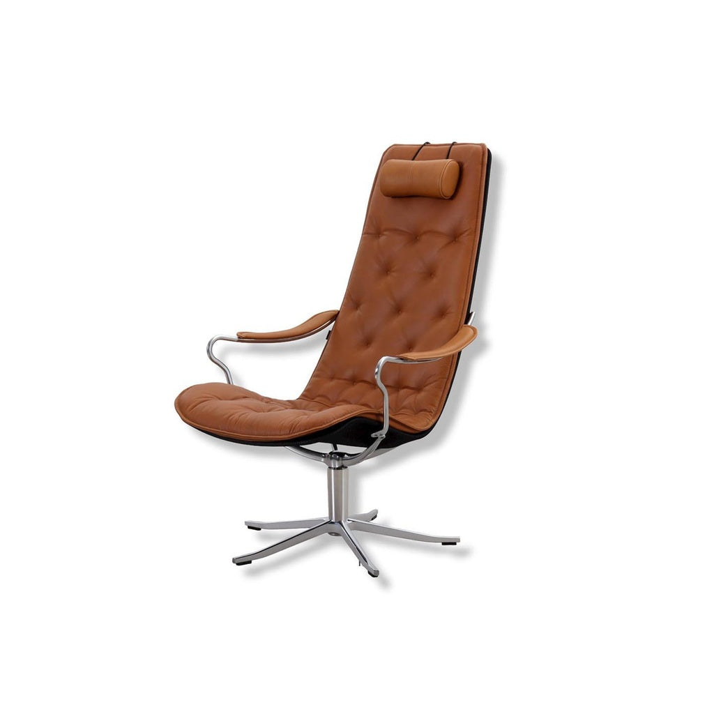 Sessel Bravo in Leder Jesolo cognac - Relaxsessel Leder