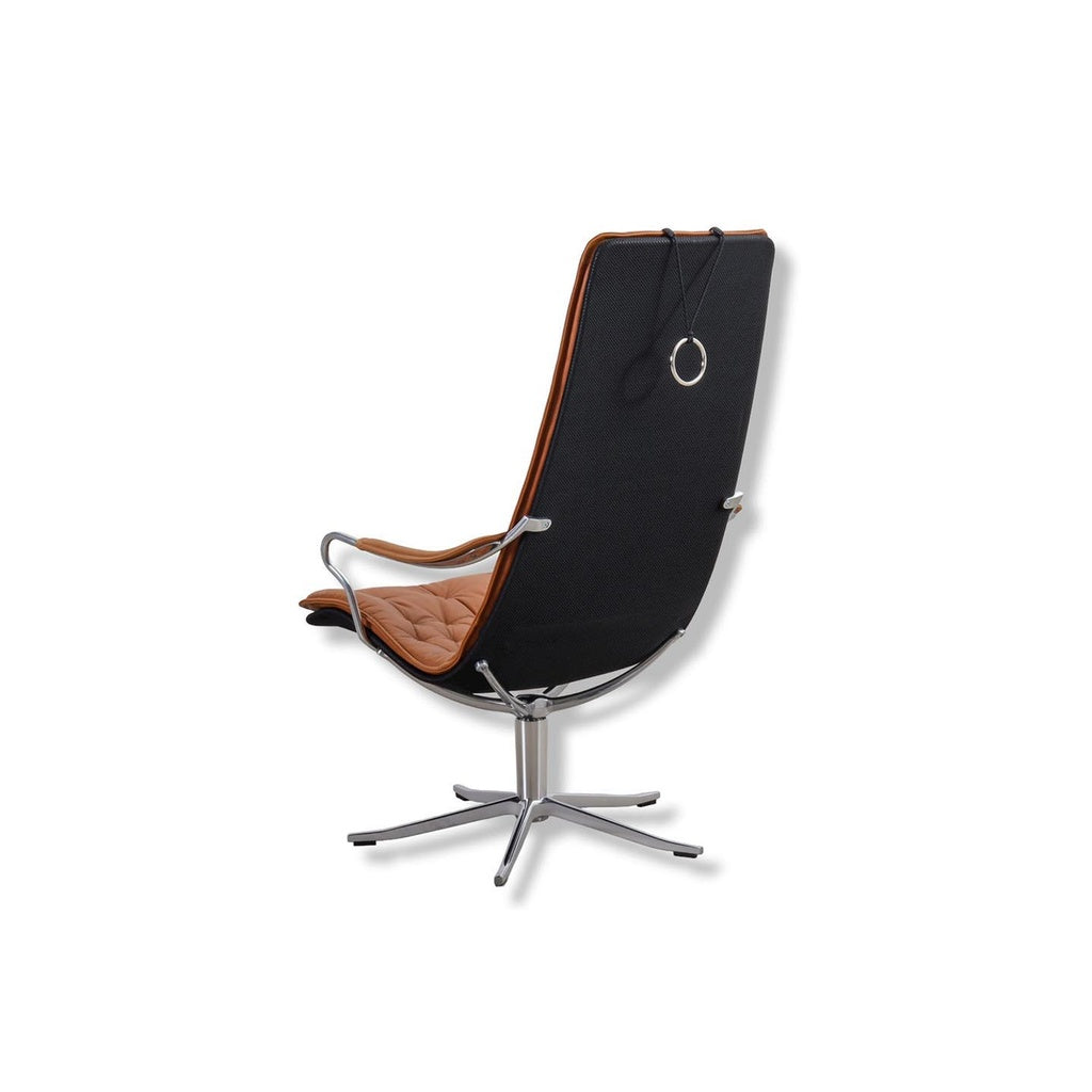 Sessel Bravo in Leder Jesolo cognac - Relaxsessel Leder