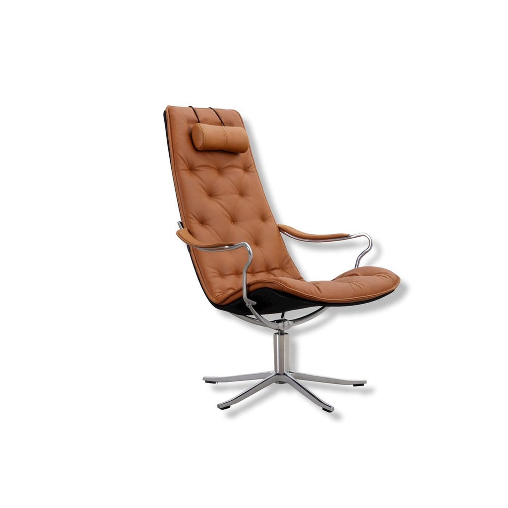 Sessel Bravo in Leder Jesolo cognac - Relaxsessel Leder