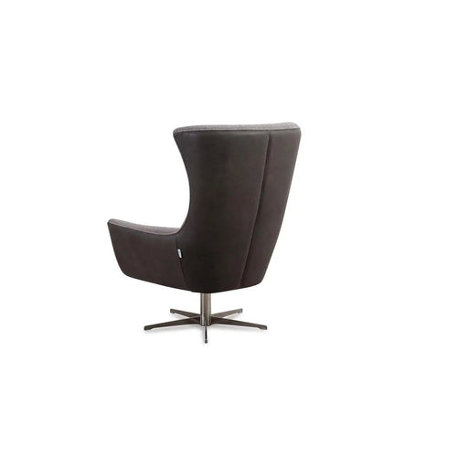 Bild 1 in Galerieansicht laden. Sessel JACOB in Leder Nouveau und Stoff Bentley - Sessel Leder