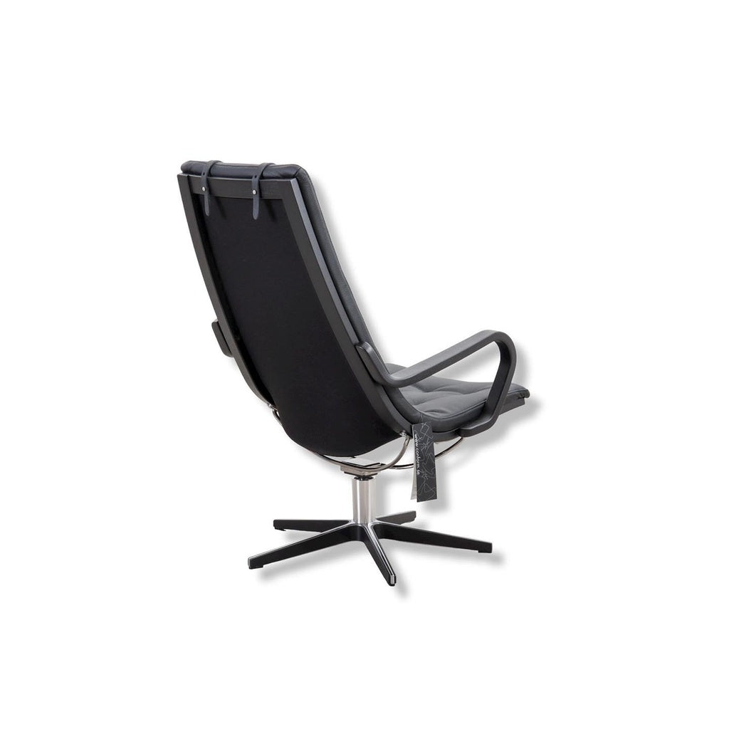 Sessel Life in Leder Naturelle schwarz - Relaxsessel Leder