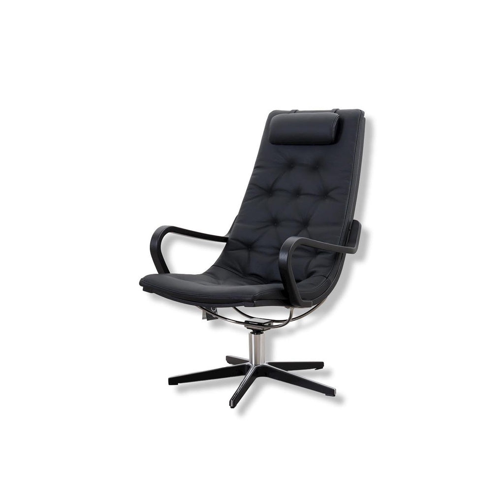 Sessel Life in Leder Naturelle schwarz - Relaxsessel Leder