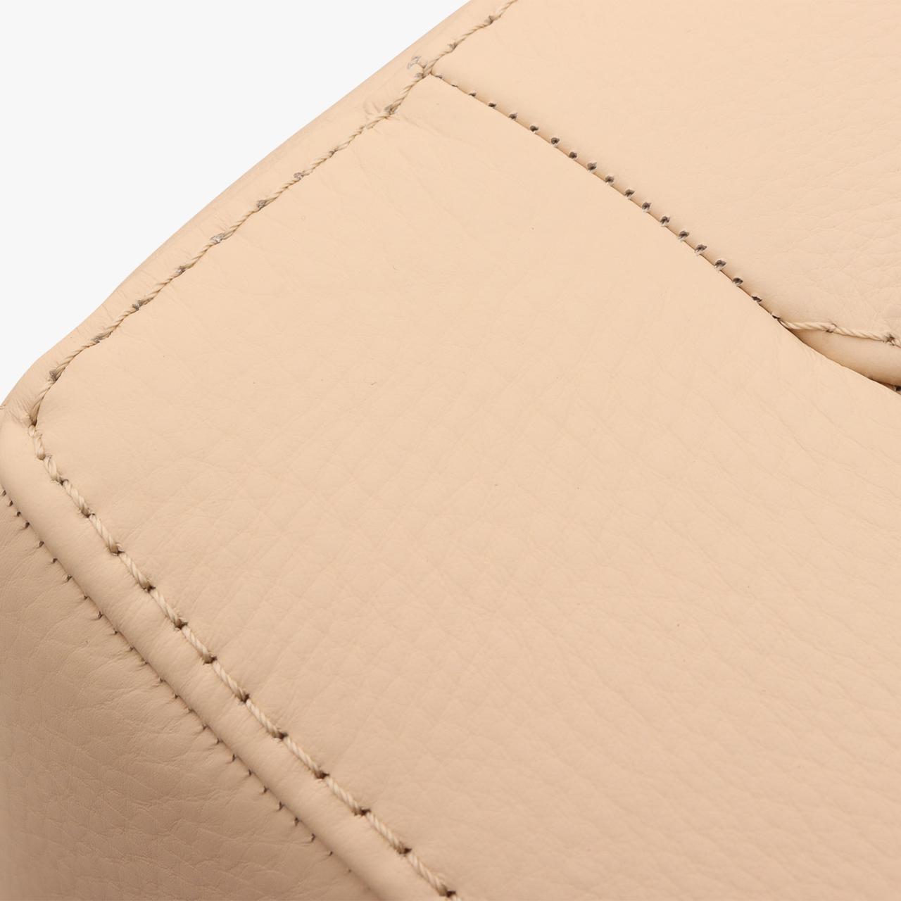 Sessel LINO in Leder Piumone beige - Sessel Leder