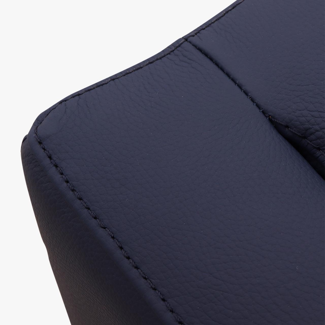 Sessel LINO in Leder Toledo cobalt - Sessel Leder