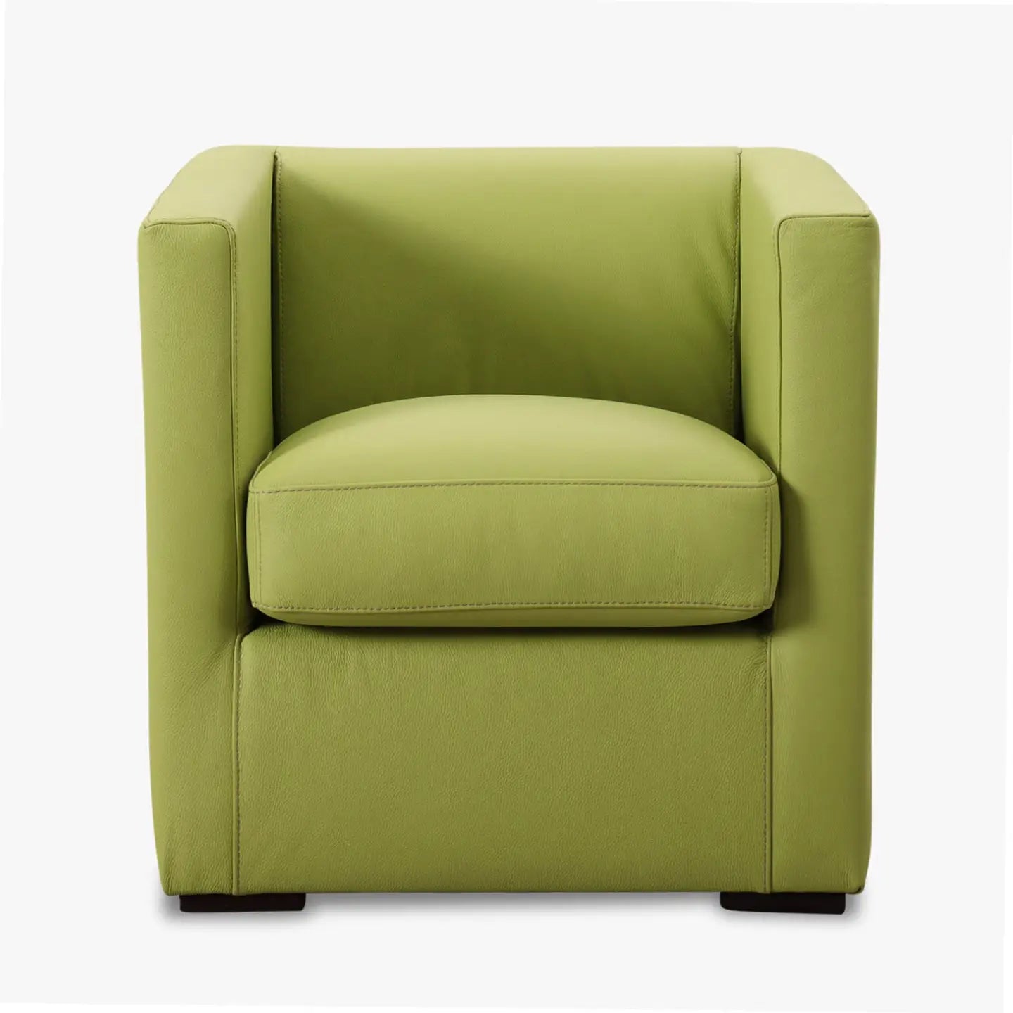 Sessel LINO in Leder Toledo lime - Sessel Leder