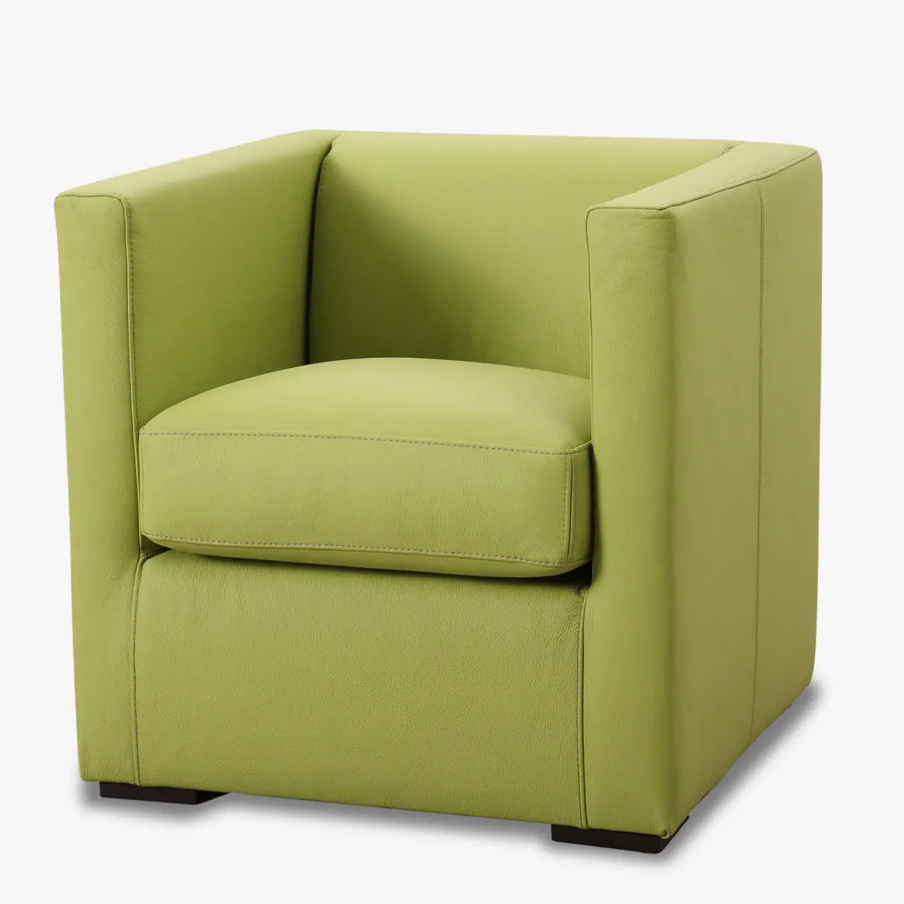 Sessel LINO in Leder Toledo lime - Sessel Leder